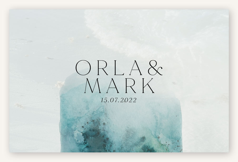 Seagreen RSVP Online Personalised Paperless Digital WhatsApp Wedding Invitations. Save the Dates & Thank You Cards, Australia.